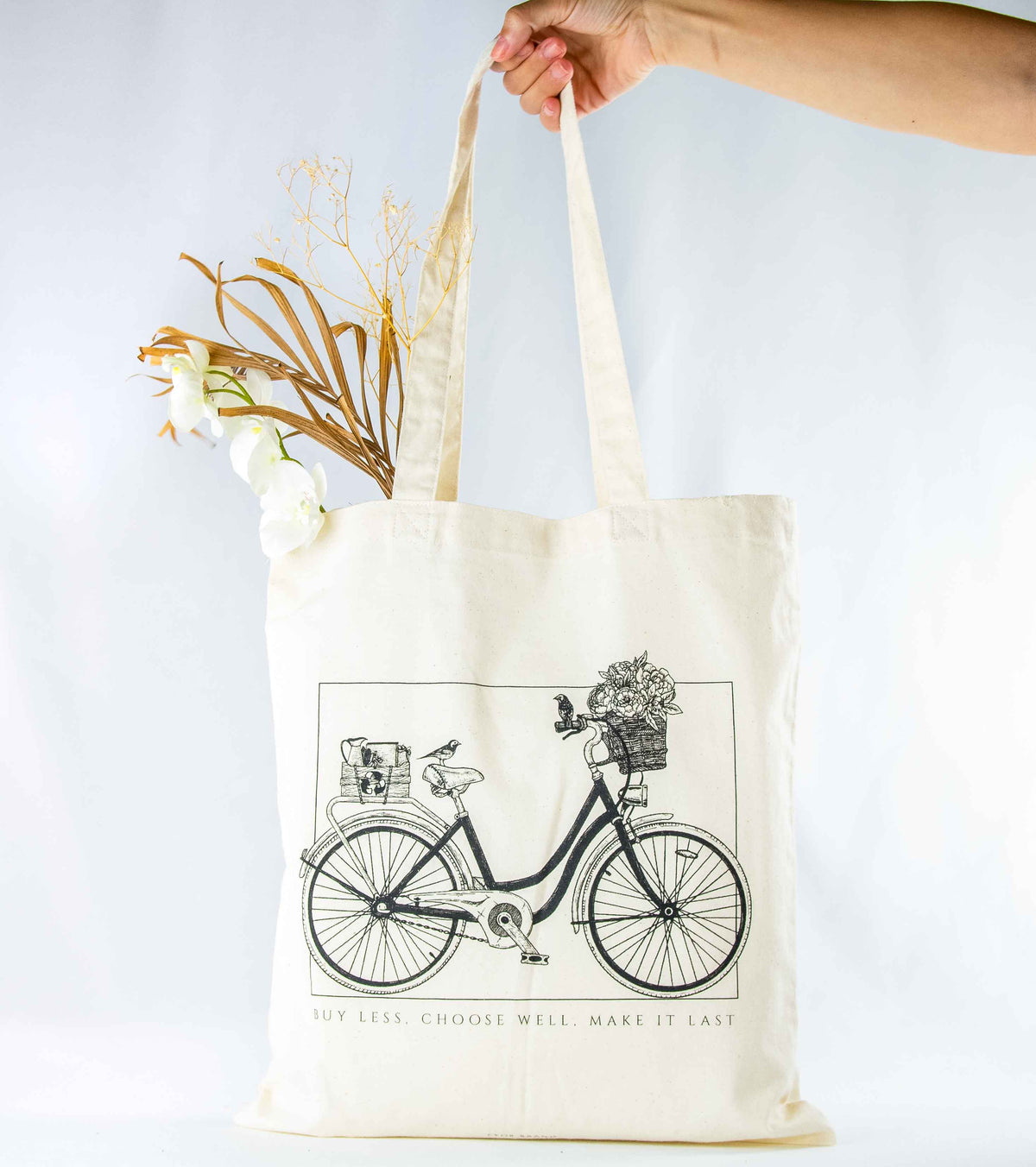 tote bag bici beige